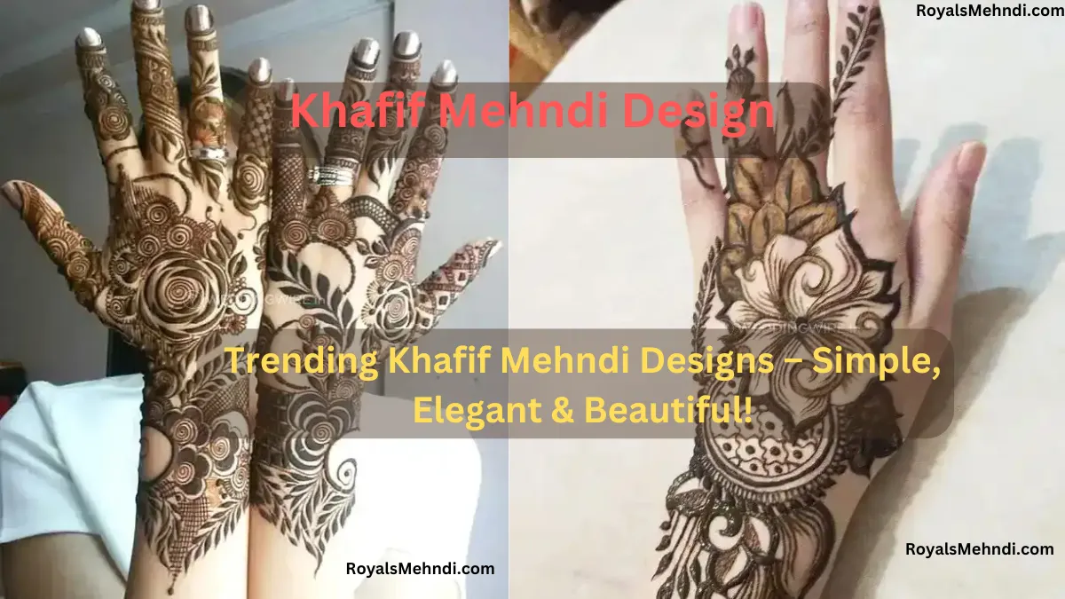 Khafif Mehndi Design