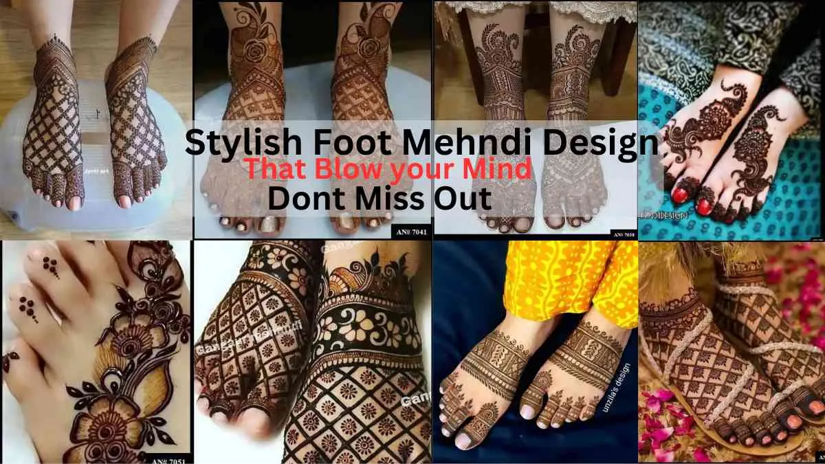 Stylish Foot Mehndi Design