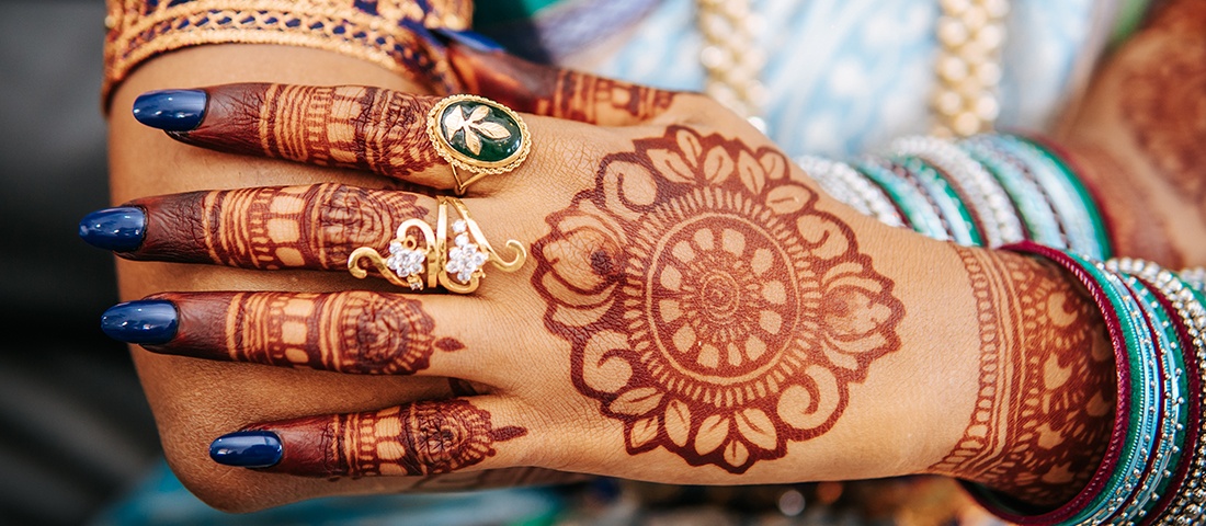 Mehndi Hands Girl