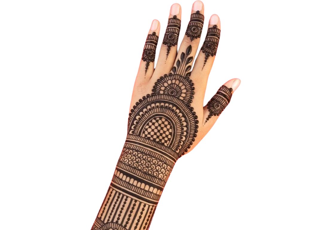 Easy Simple Circle Mehndi Design