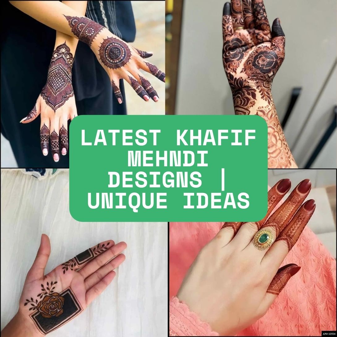 Latest Khafif Mehndi Designs Unique Ideas
