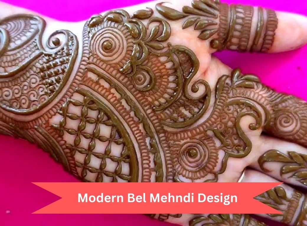 Modern Bel Mehndi Design