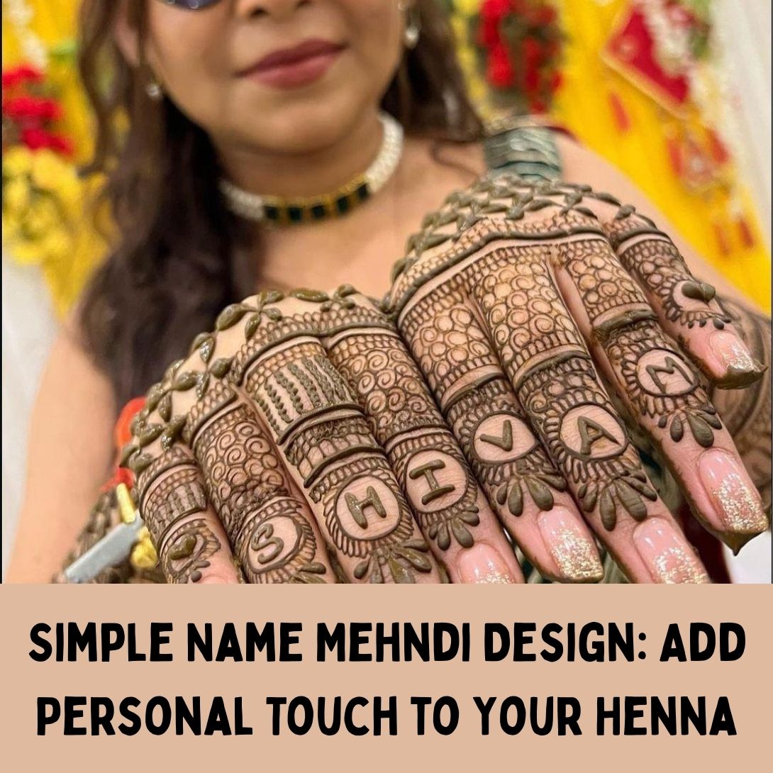 Simple Name Mehndi Design