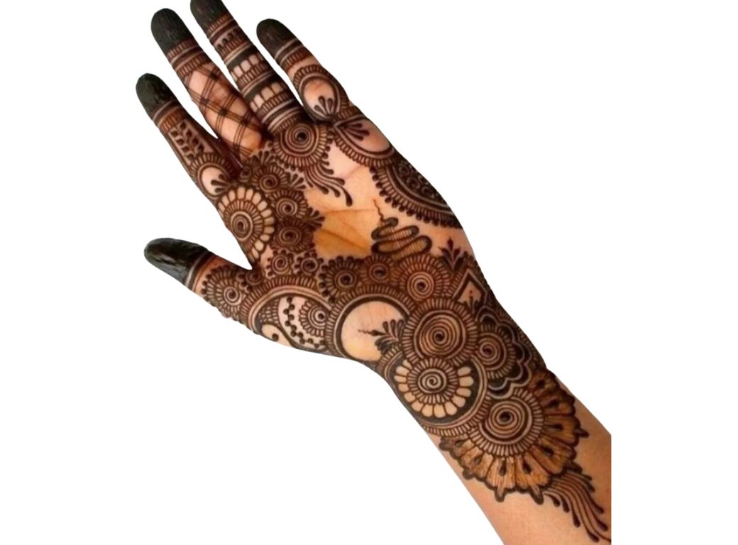 Simple Round Mehndi Design
