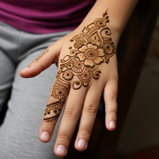 Cute Easy Mehndi Designs For Kids