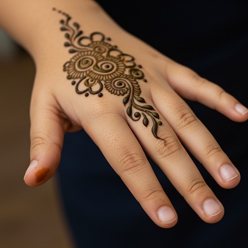 Cute Mehndi Design For Kids