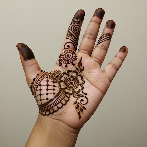 Front Hand Mehndi Design For Kids