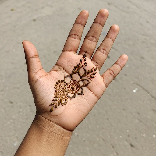 Mehndi Design For Kids Front Hand