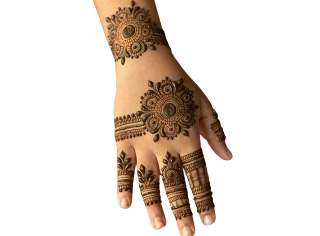 Unique Mehndi Design Back Hand