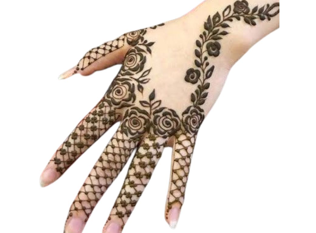 Lace Patterns Mehndi Design