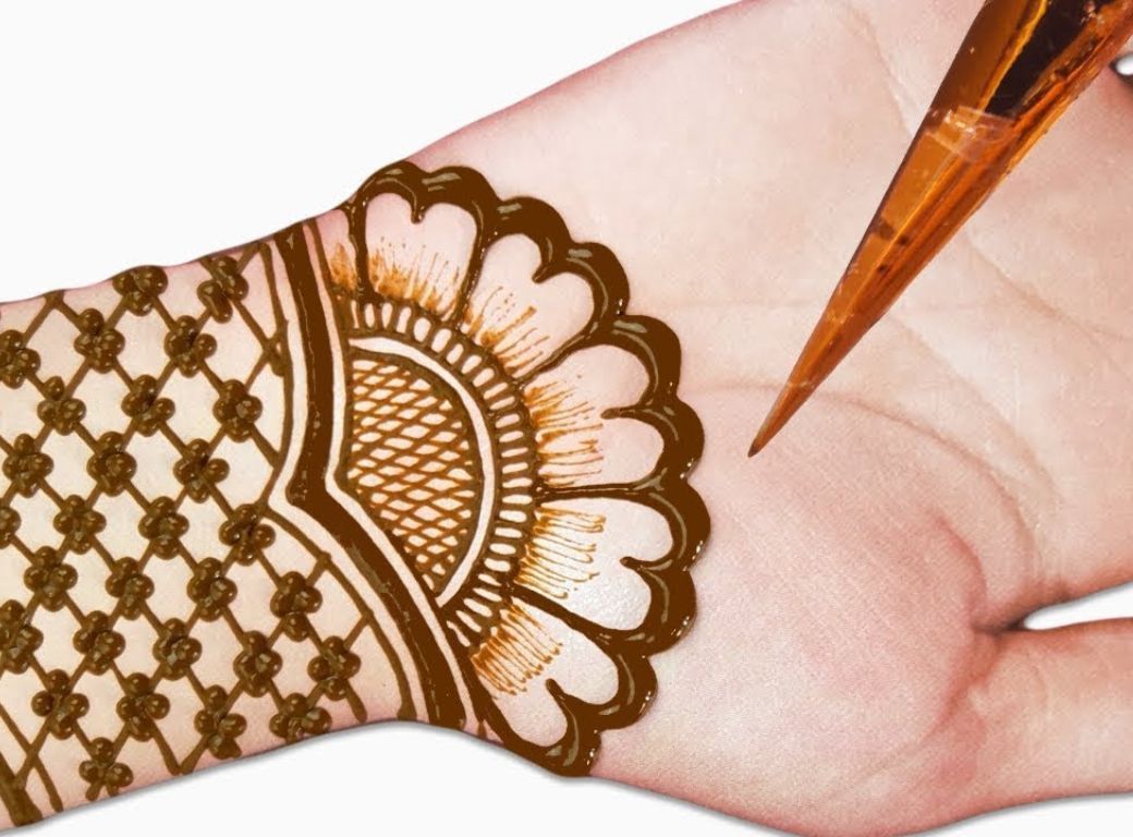 Modern Front Hand Mehndi Design