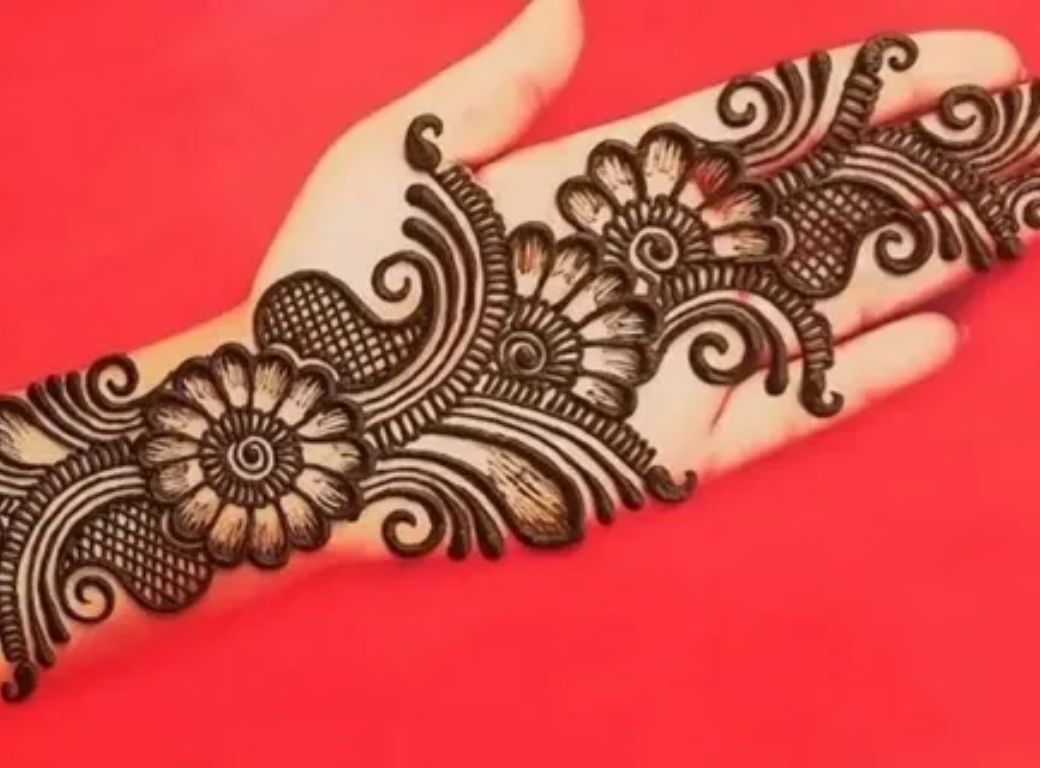 Modern Royal Front Hand Mehndi Design