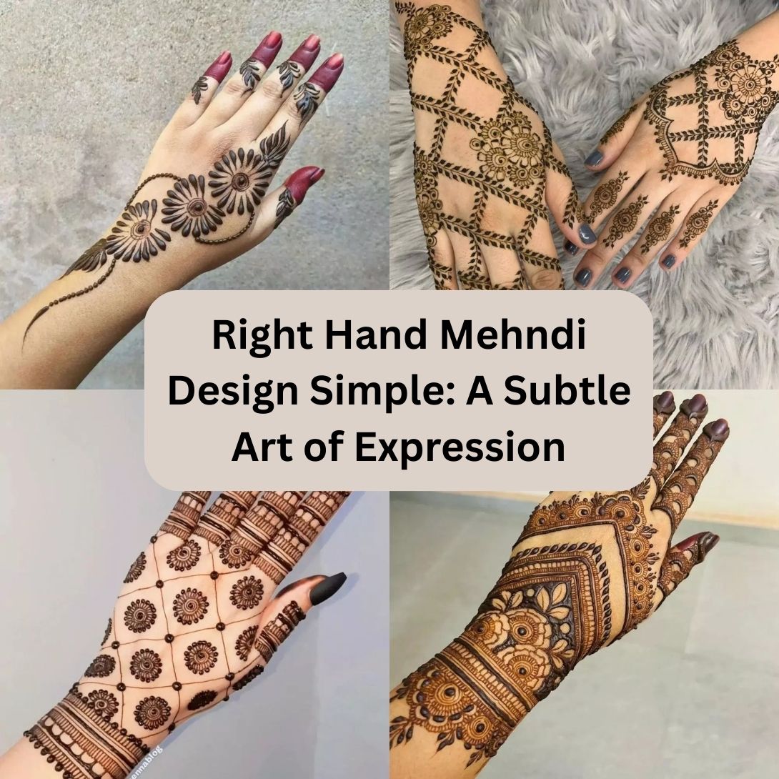 Right Hand Mehndi Design Simple