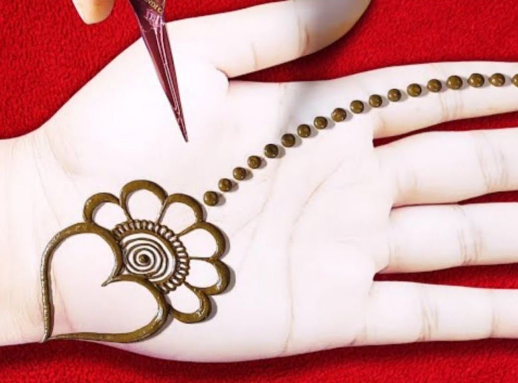 Simple Royal Front Hand Mehndi Design